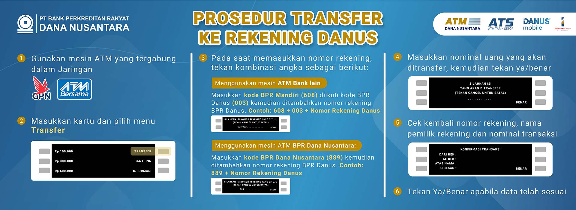 Prosedur Transfer Rekening BPR Danus