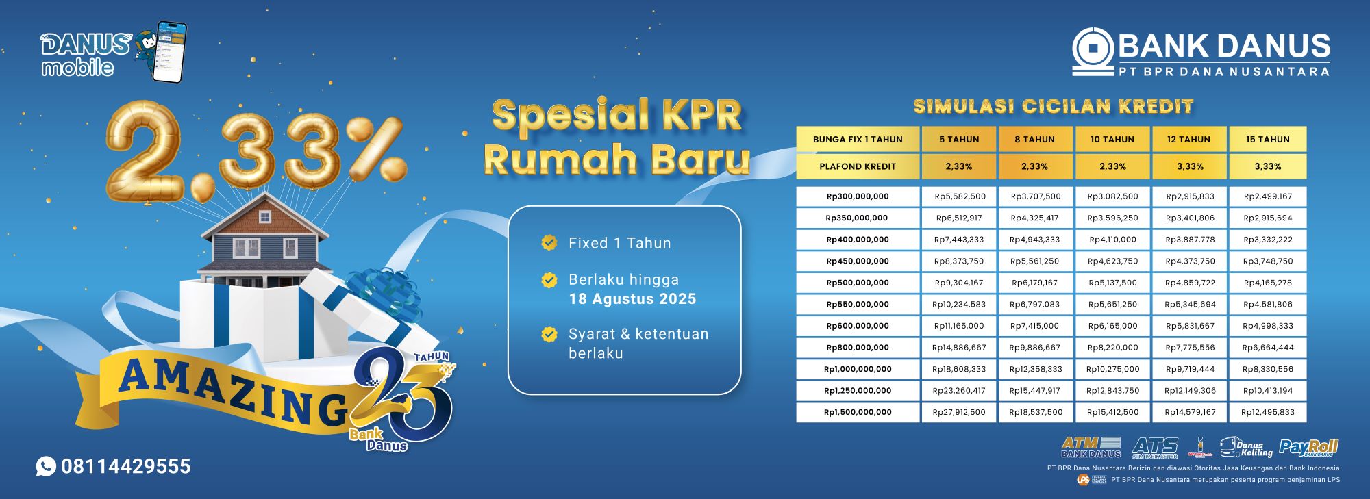 Special KPR 23th Danus