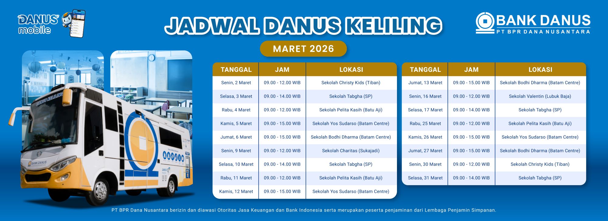 Danus Keliling Maret 2026