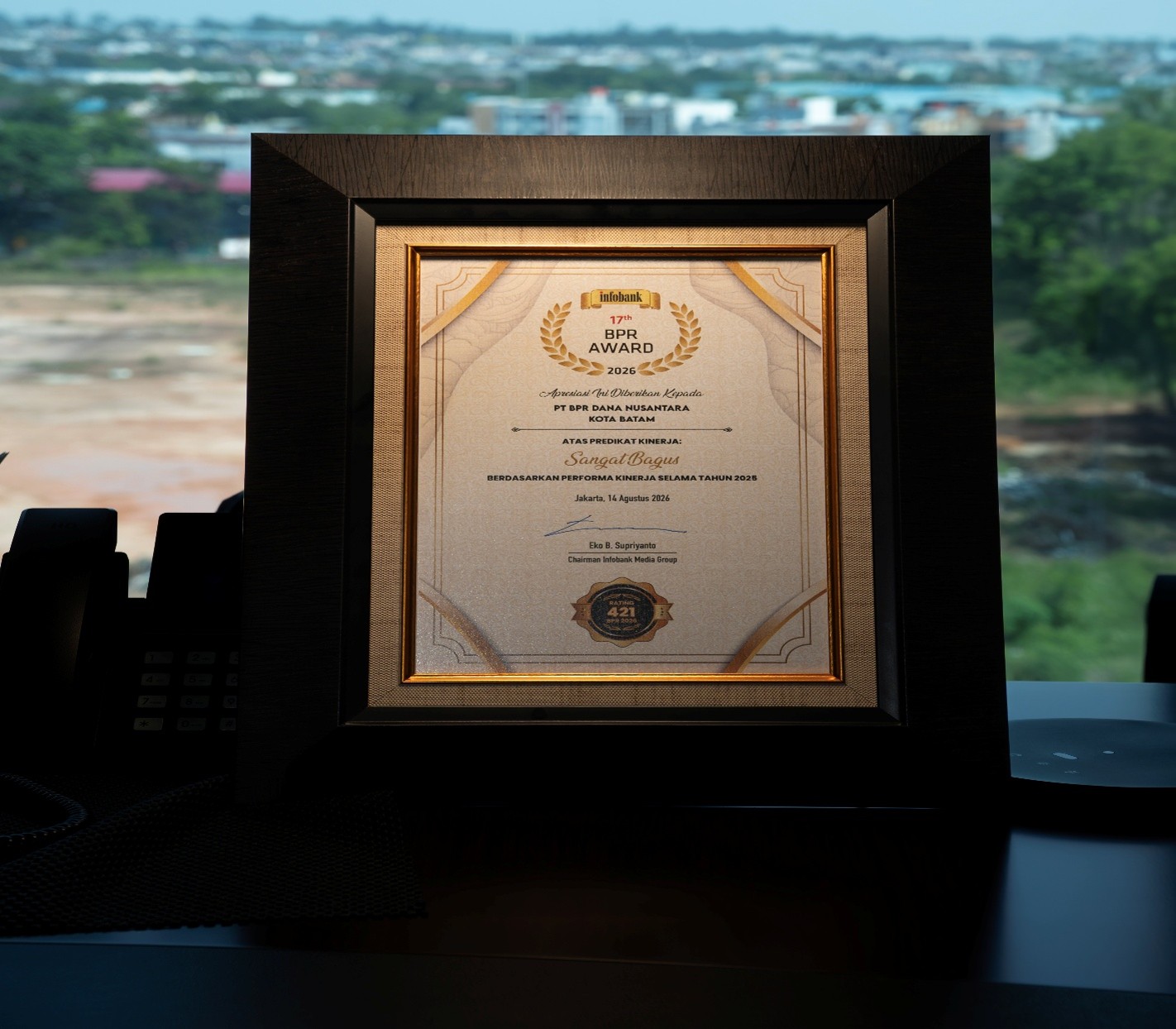 Bank Danus Raih Peringkat 4 Nasional BPR Beraset Tertinggi di Ajang Infobank BPR Award 2026